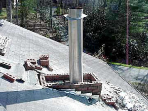 chimney flue installation