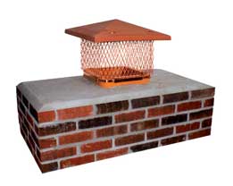 Chimney caps will keep water, animals, and debris out of your chimney