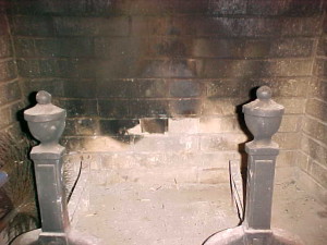 stained firebox
