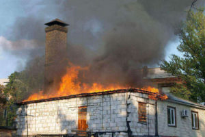 house on fire