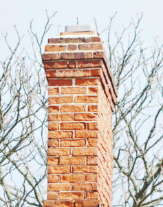 a lovely masonry chimney